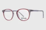 Oprawy unisex H.MAHEO HM796 C1 Grey-Red - obrazek 2