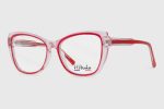 Oprawy damskie H.MAHEO HM724 C3 Red-Transparent - obrazek 2